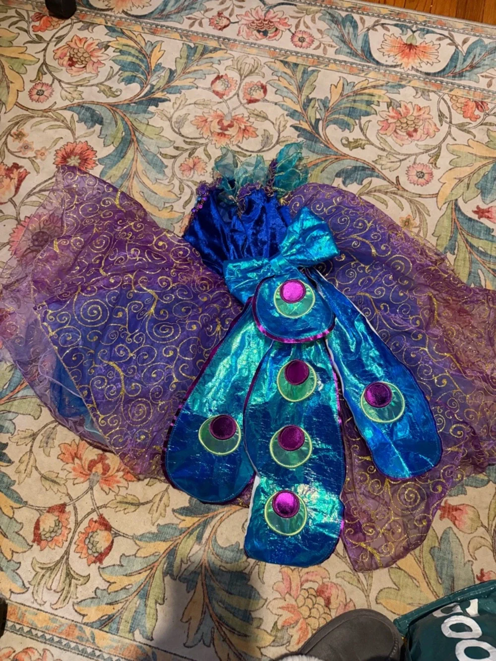 Fairy Dust Peacock Kids Dress Up Costume Dress Only